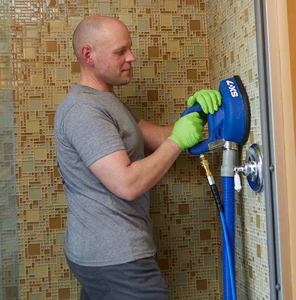 professional tile cleaning showers